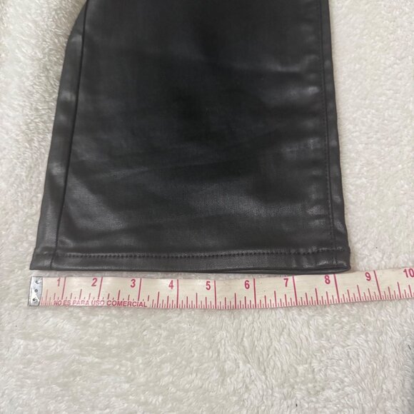 NYDJ Marilyn Straight Black Coated Jeans Lift Tuck Technology 12P stretch zip - Picture 15 of 16